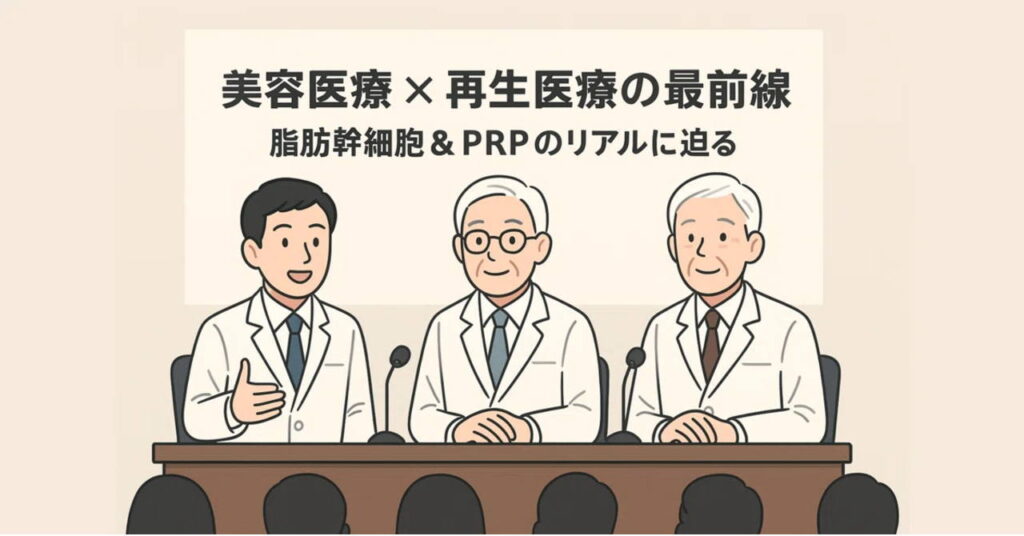 セミナーレポート『美容医療 × 再生医療の最前線』——脂肪幹細胞＆PRPのリアルに迫る
